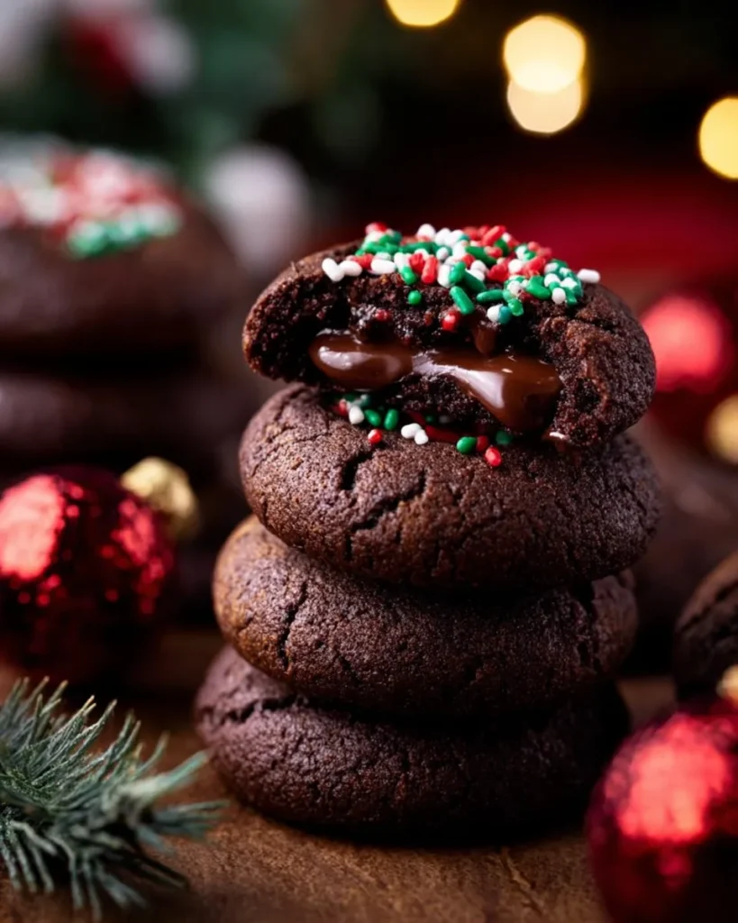 Chocolate Thumbprint Cookies