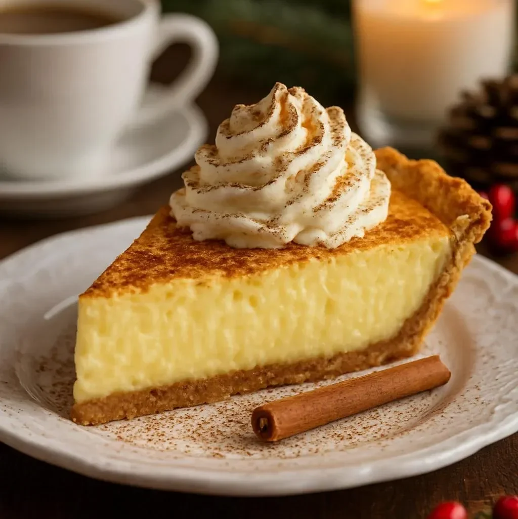 Christmas Eve Cinnamon: Vanilla Custard Pie