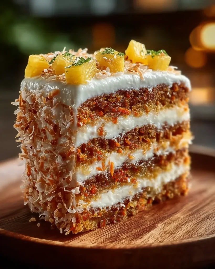 Christmas Hawaiian Carrot Pineapple Cake