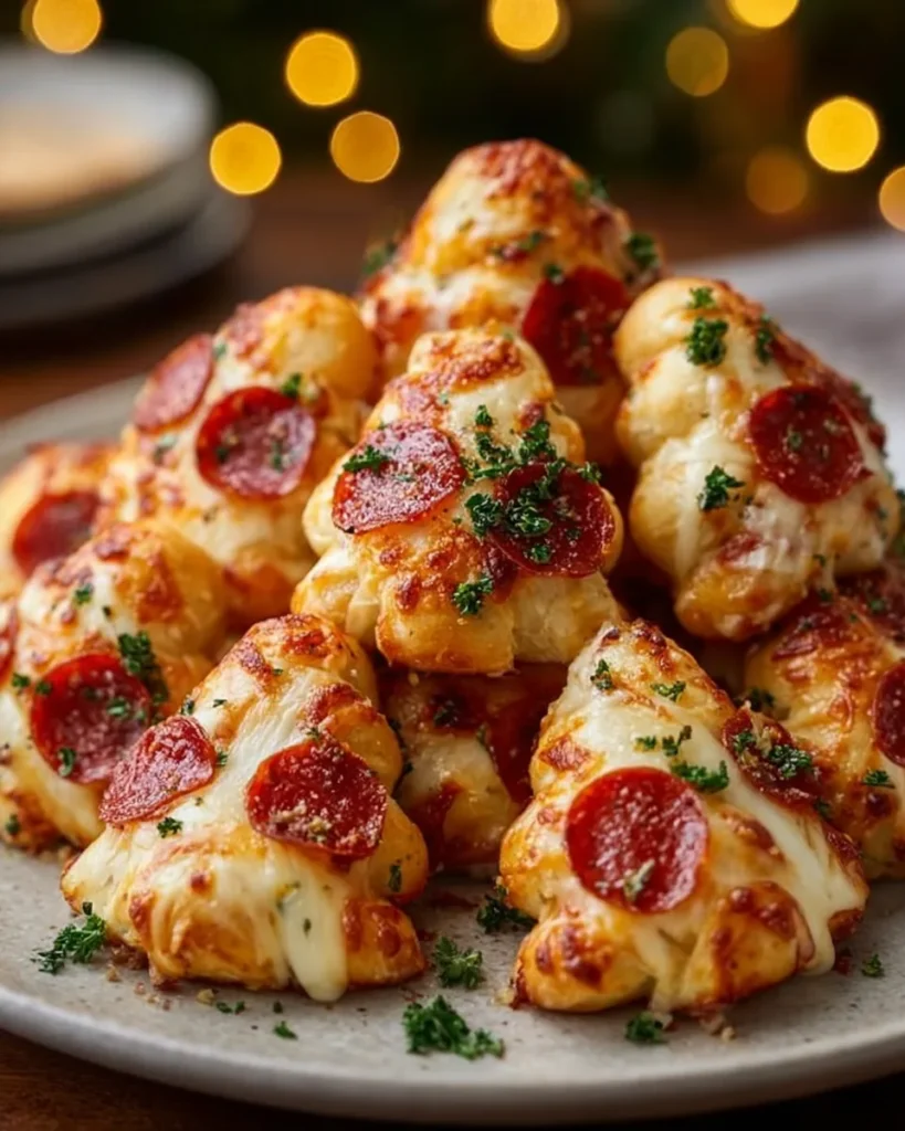 Christmas Pizza Bites