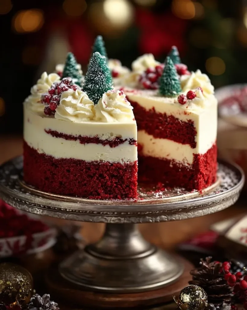 Christmas Red Velvet Cheesecake Recipe