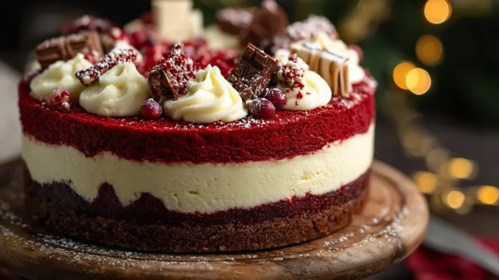 Christmas Red Velvet Cheesecake Recipe