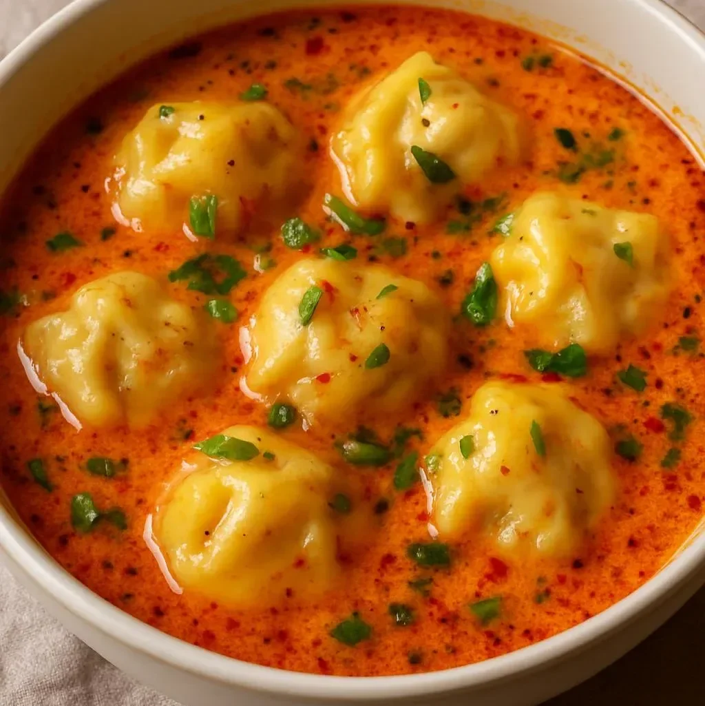 Coconut Curry Soup with Dumplings