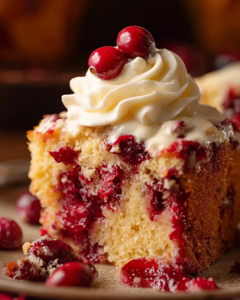 Cranberry Buckle Cake