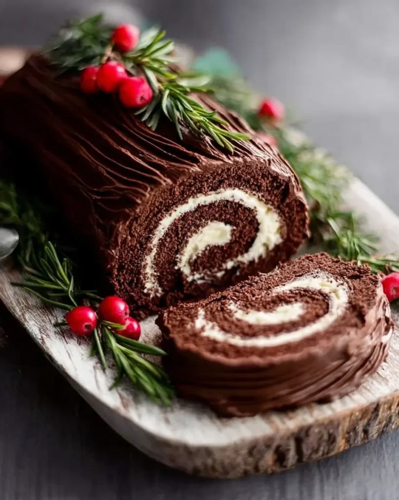 Easy Cake Mix Yule Log