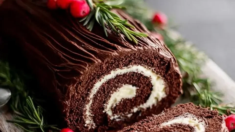 Easy Cake Mix Yule Log