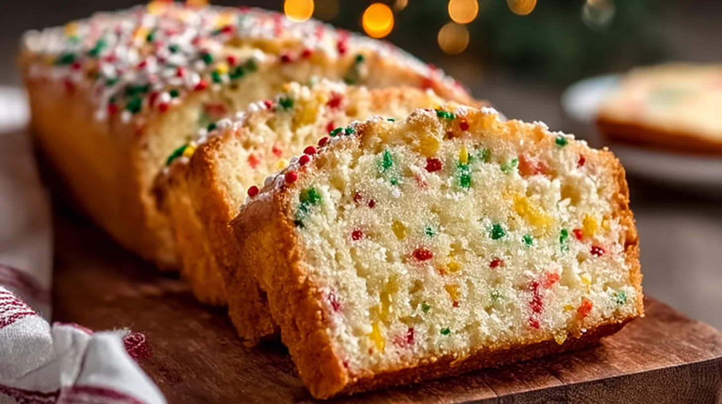 Easy Christmas Funfetti Bread
