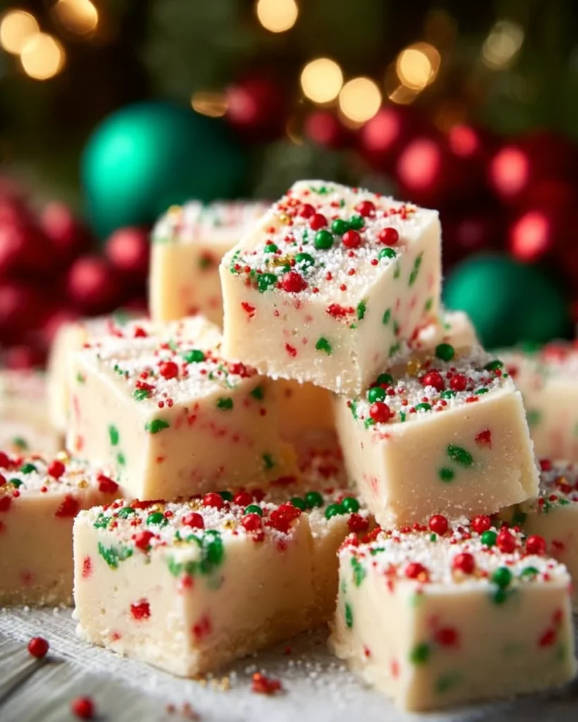 Easy Christmas Sugar Cookie Fudge
