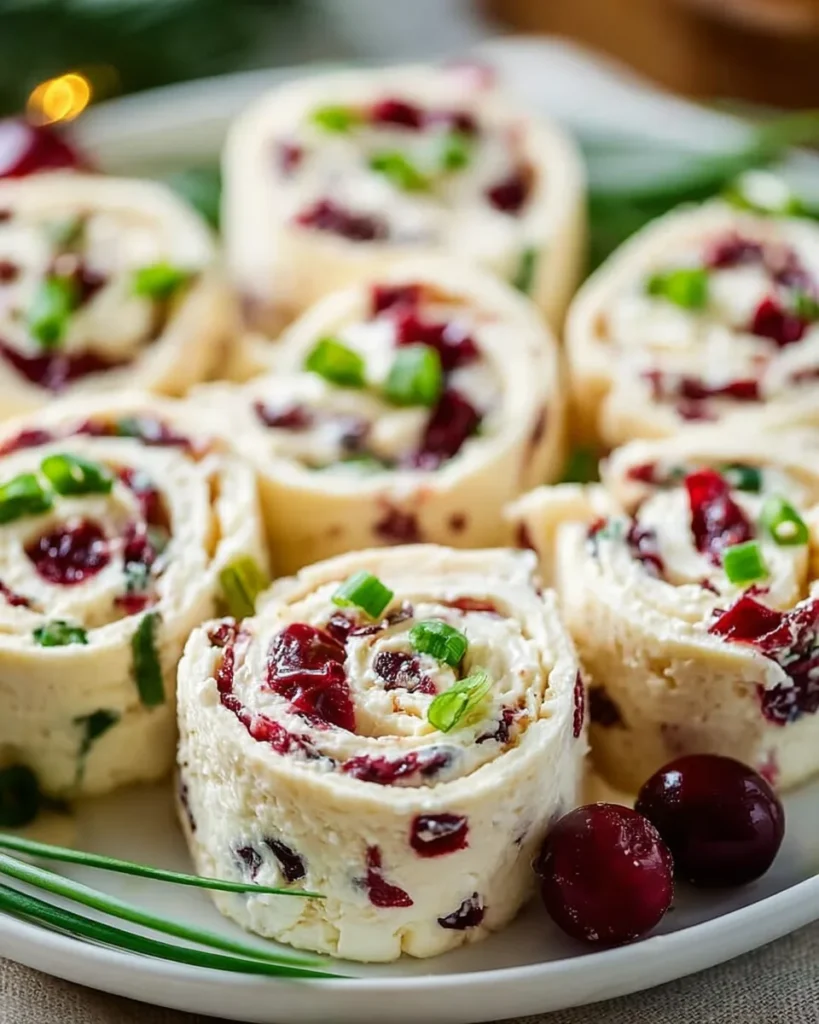 Festive Christmas Cranberry Roll Ups
