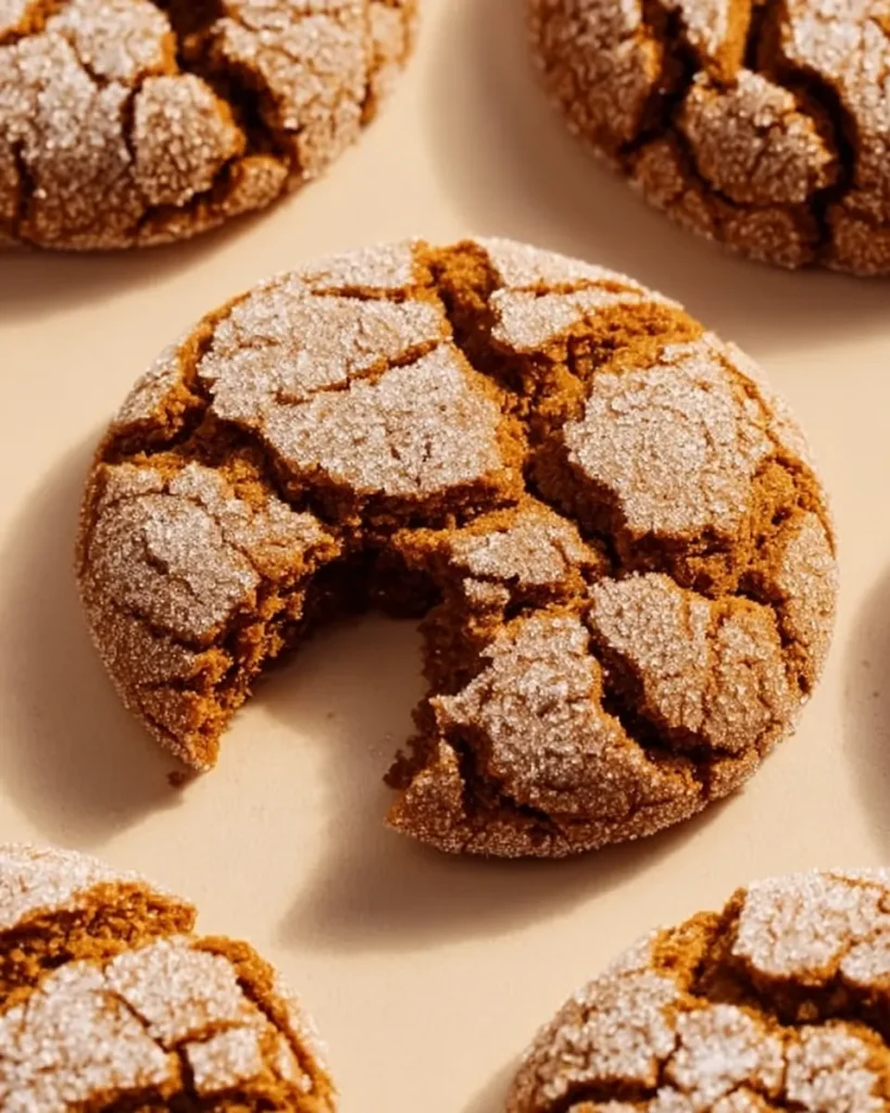 Gingerbread Crinkle Cookies