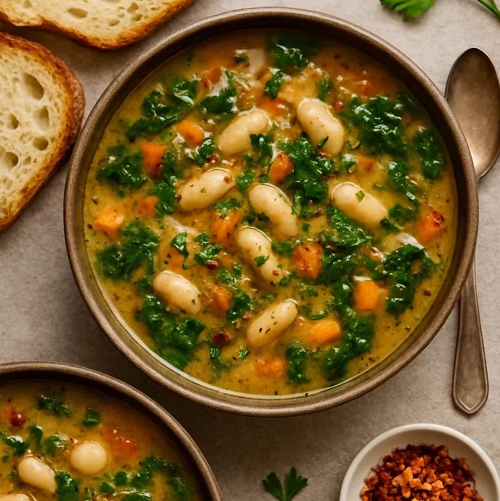 Hearty Tuscan White Bean Soup