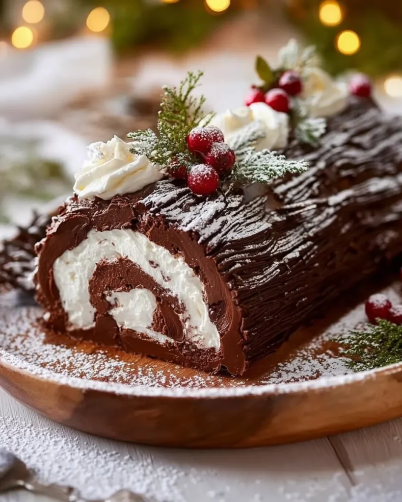 Holiday Yule Log Cake