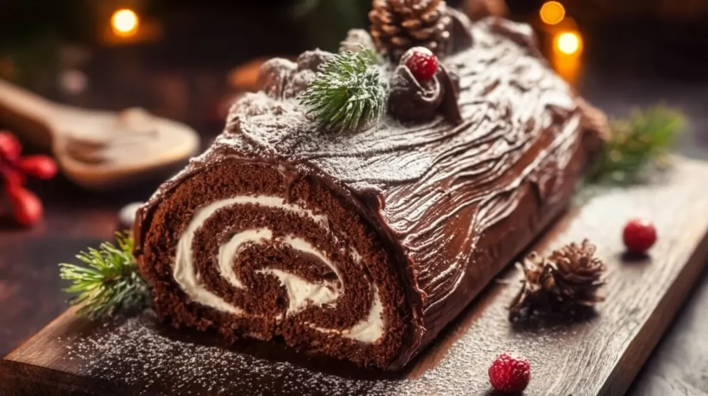 Holiday Yule Log Cake