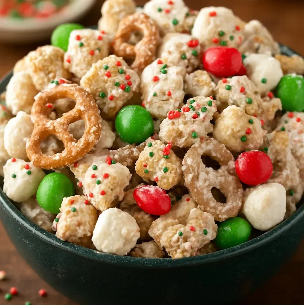 Homemade Christmas Chex Party Mix