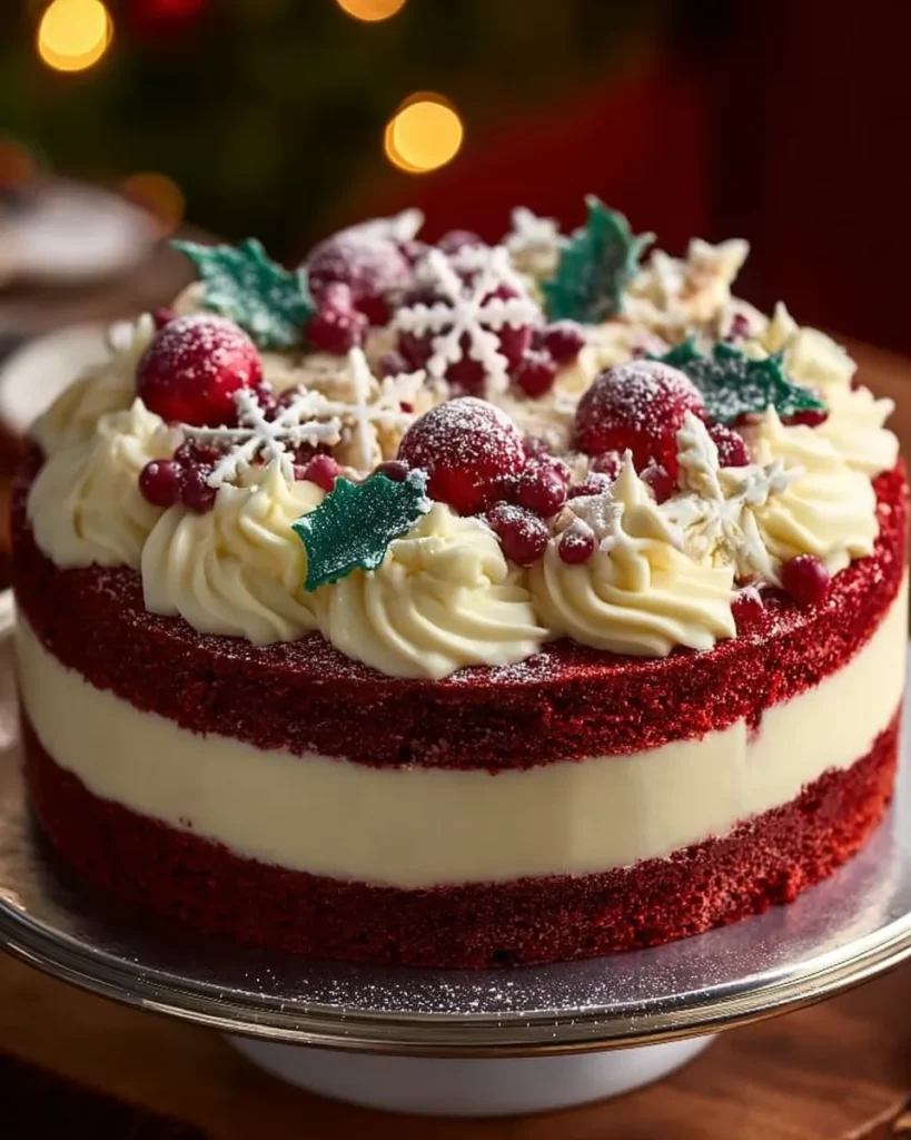 Indulgent Christmas Red Velvet Cheesecake to Wow Your Guests