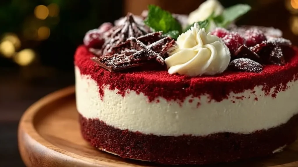 Indulgent Christmas Red Velvet Cheesecake to Wow Your Guests