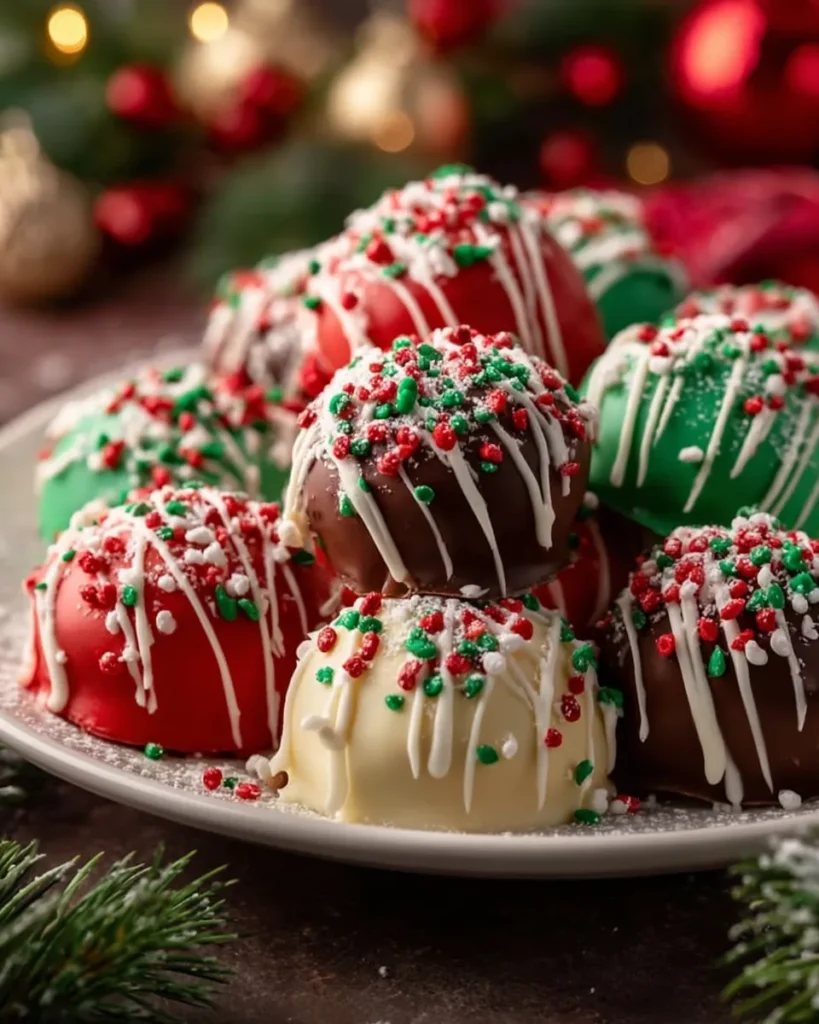 No-Bake Christmas Cheesecake Bites