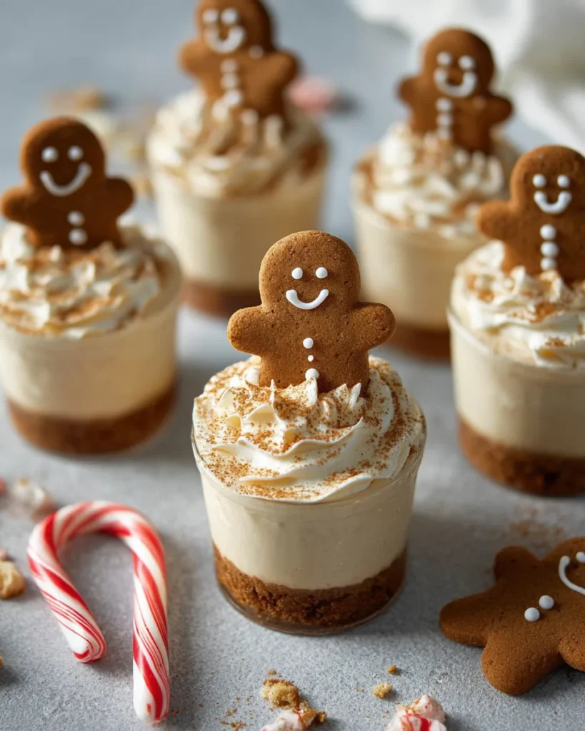 No-Bake Gingerbread Cheesecake Cups