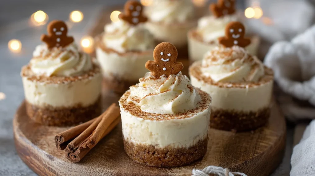 No-Bake Gingerbread Cheesecake Cups