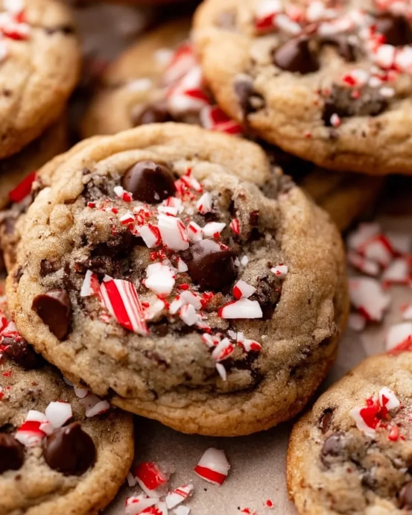 Peppermint Chocolate Chip Cookies
