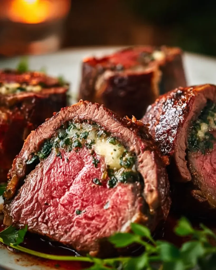 Quick Christmas Stuffed Beef Tenderloin