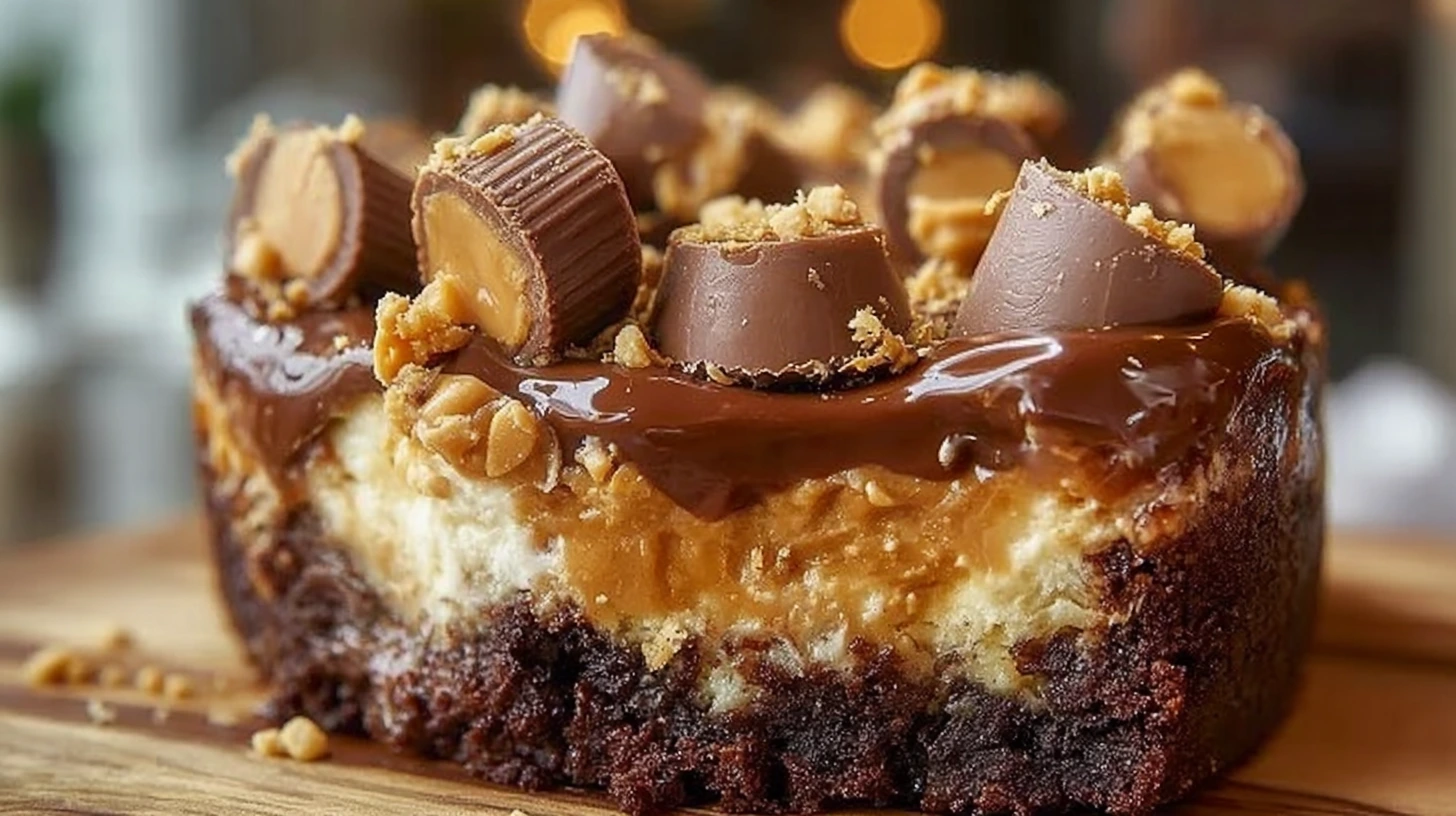 Reese's Peanut Butter Earthquake Cake