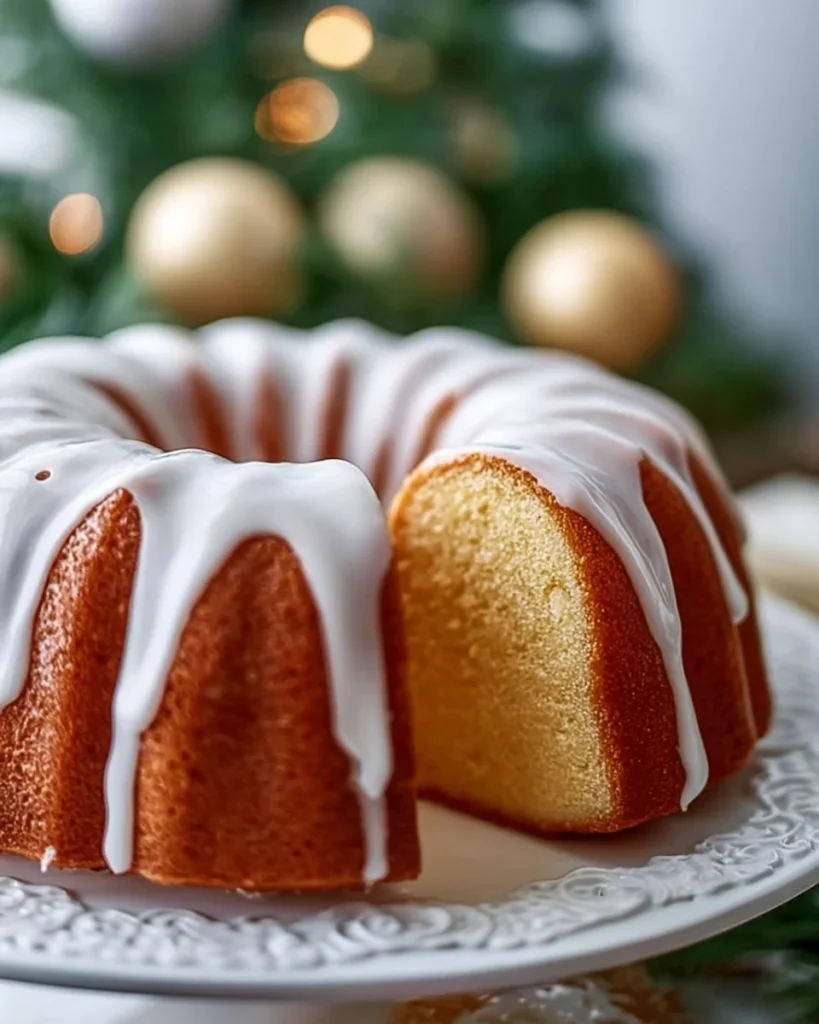 Rich Christmas Eggnog Bundt Cake