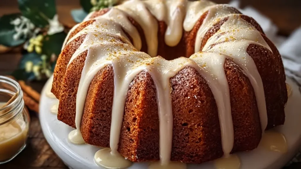 Rich Christmas Eggnog Bundt Cake