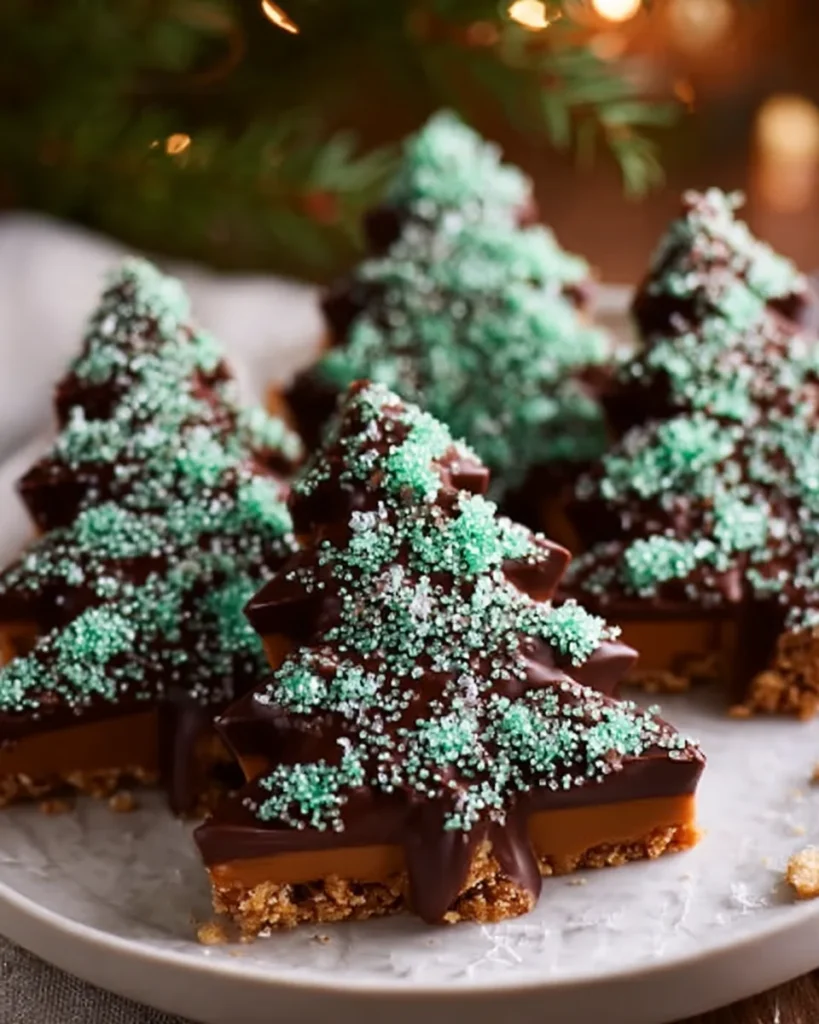 Salted Peanut Butter Christmas Trees