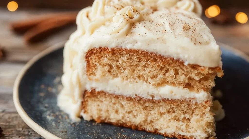 Spiced Eggnog Cake with Eggnog Buttercream 1