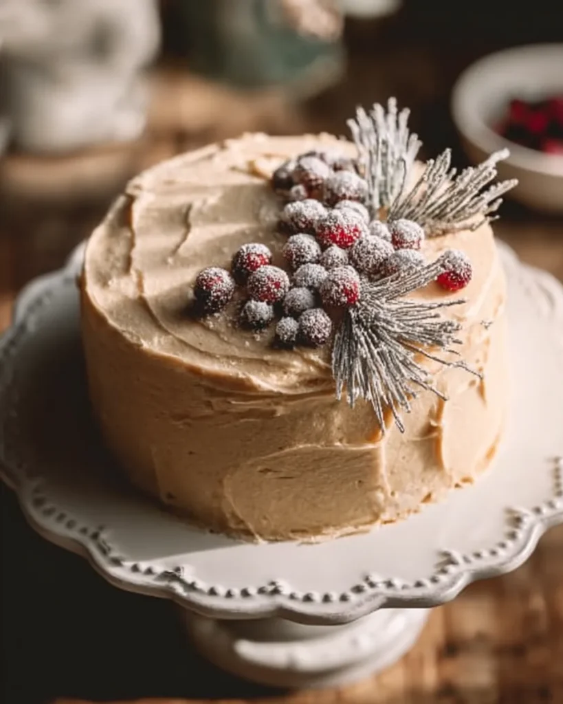 Vanilla Orange Gingerbread Cream Cake