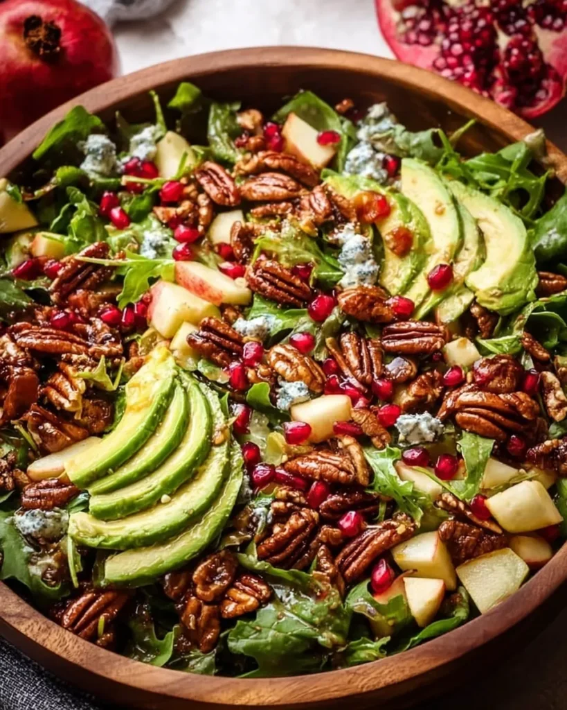 Winter Christmas Salad with Honey Mustard Dressing