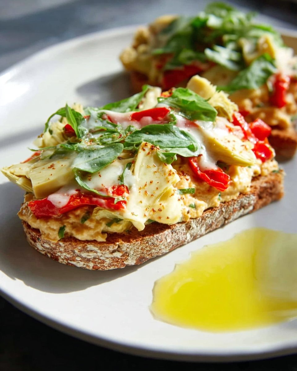 Artichoke and Red Pepper Melt