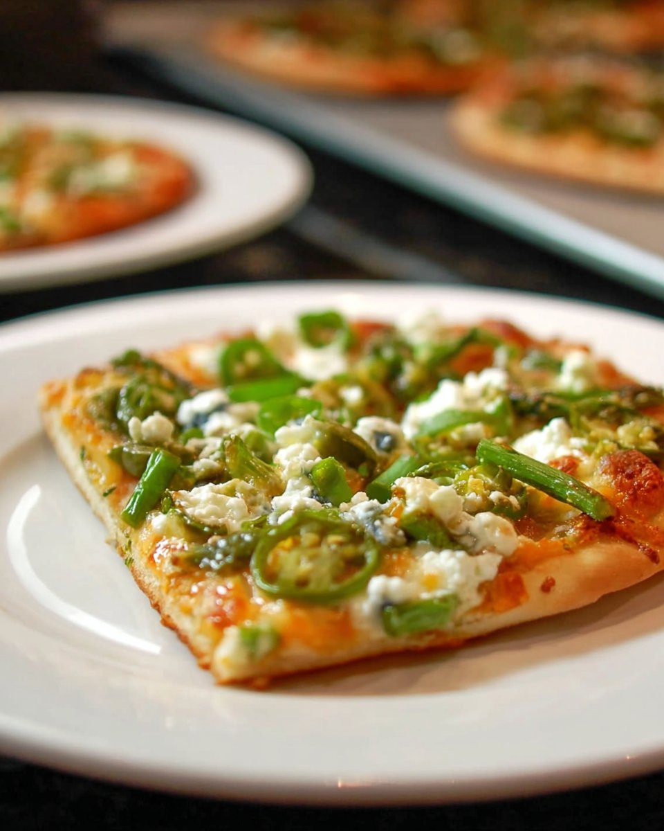 Asparagus, Pea, and Goat Cheese Pizza