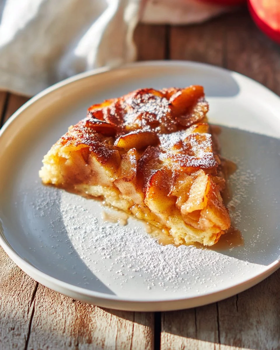 Baked Apple Pancake with Apple Cider Syrup