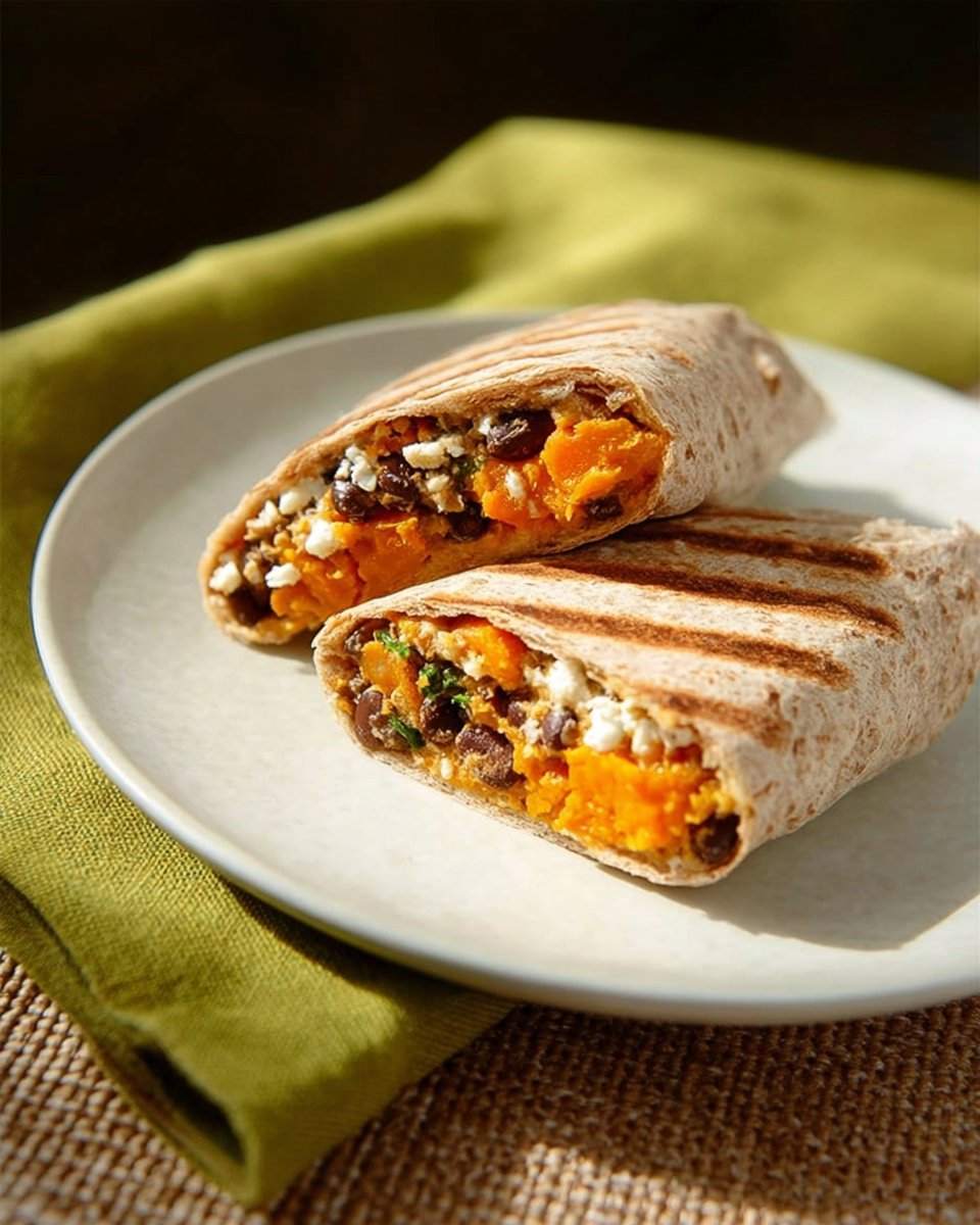 Butternut Squash Black Bean Wrap