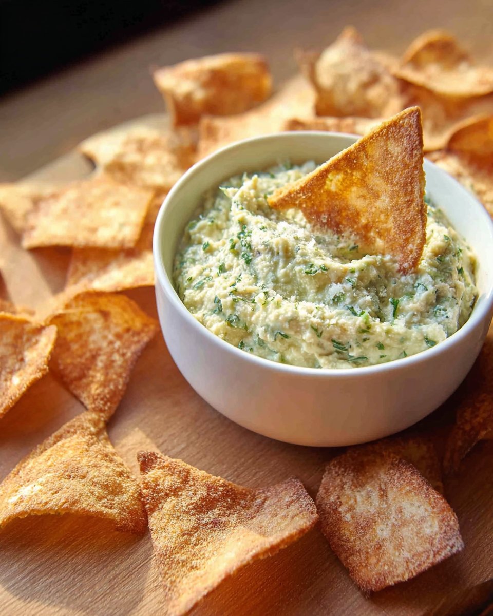 Creamy Garlic Scape Dip
