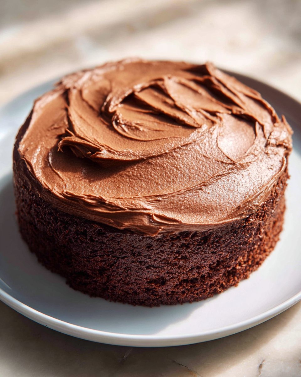 Double Chocolate Cake With Buttercream Frosting