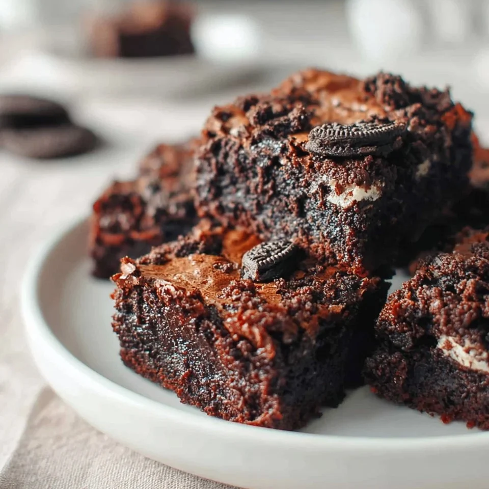 Fudgy Oreo Brownies