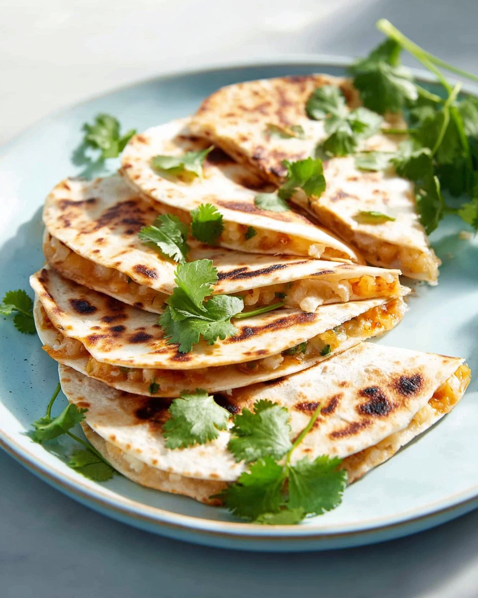 Grilled Barbeque Onion And Smoked Gouda Quesadillas