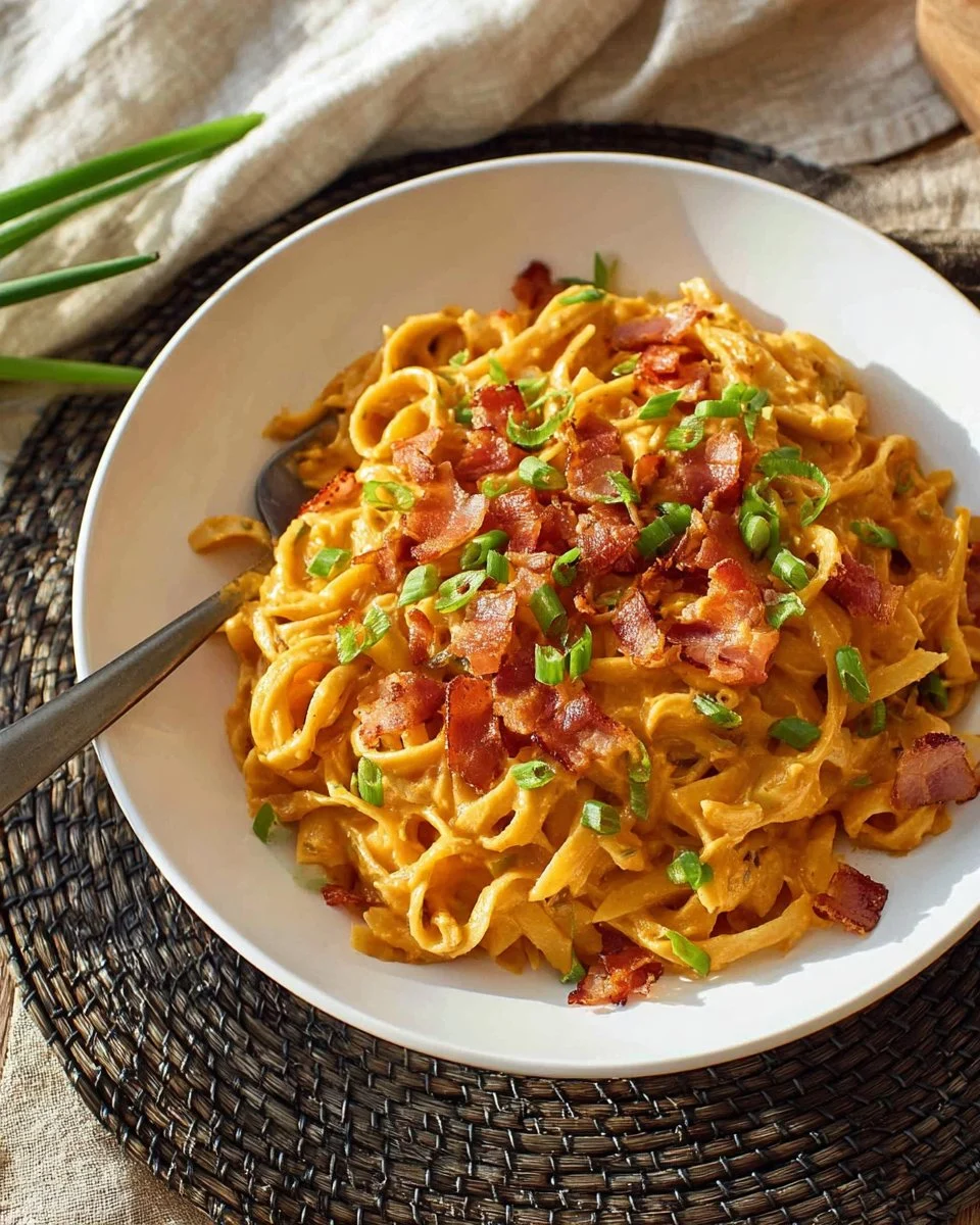 Healthy Bacon & Pumpkin Pasta