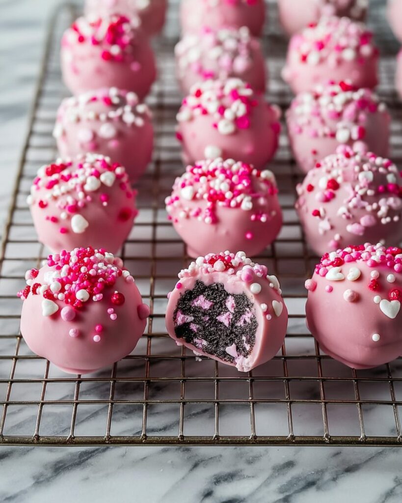 Oreo Truffle Balls: Easy No-Bake Pink Candy Treats