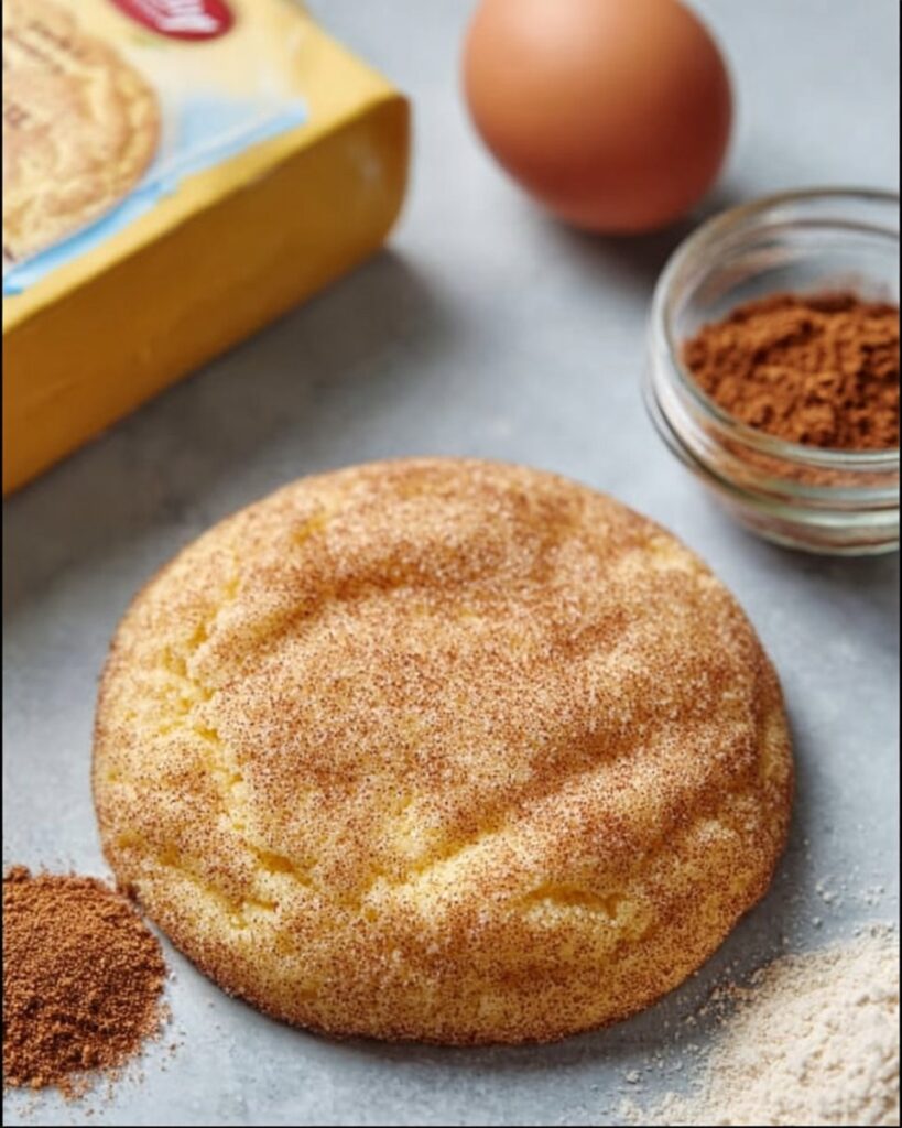 Easy Cake Mix Snickerdoodle Cookies