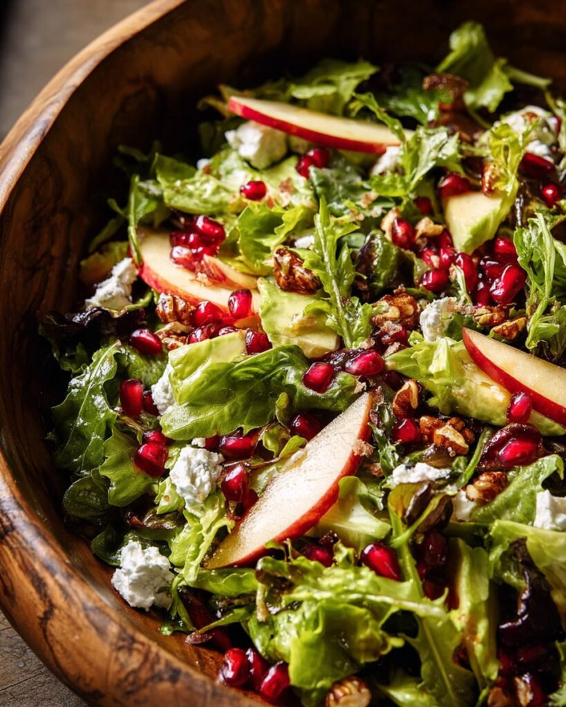Christmas Salad with Honey Mustard Dressing