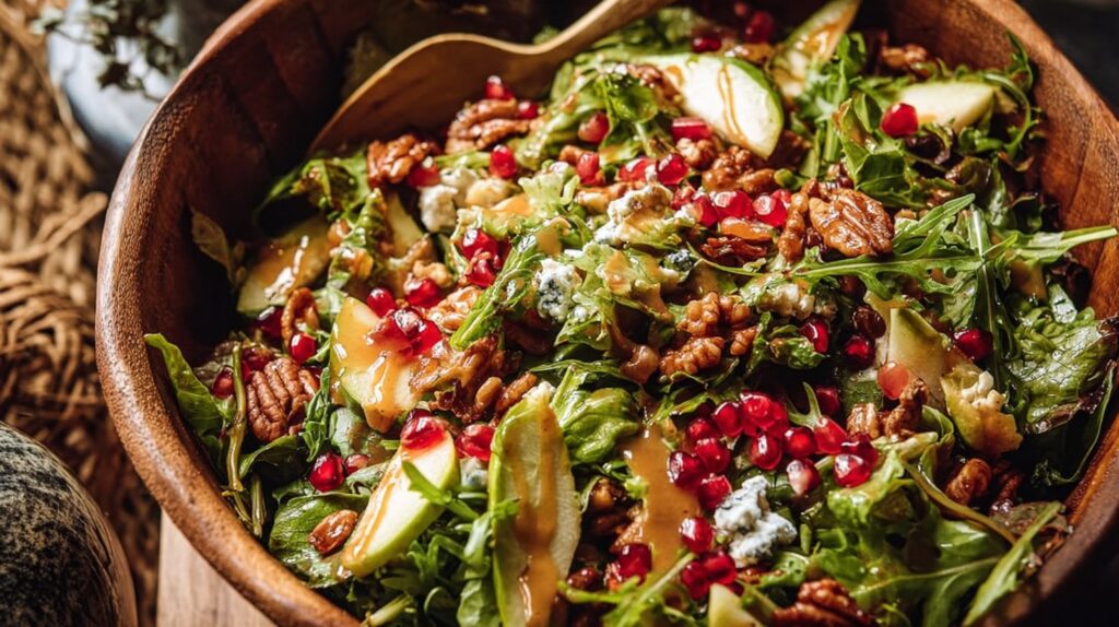 Christmas Salad with Honey Mustard Dressing