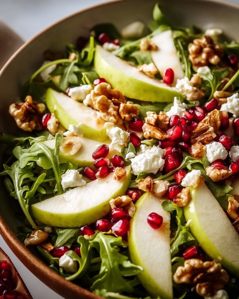 Tasty Christmas Salad with Honey Mustard Dressing