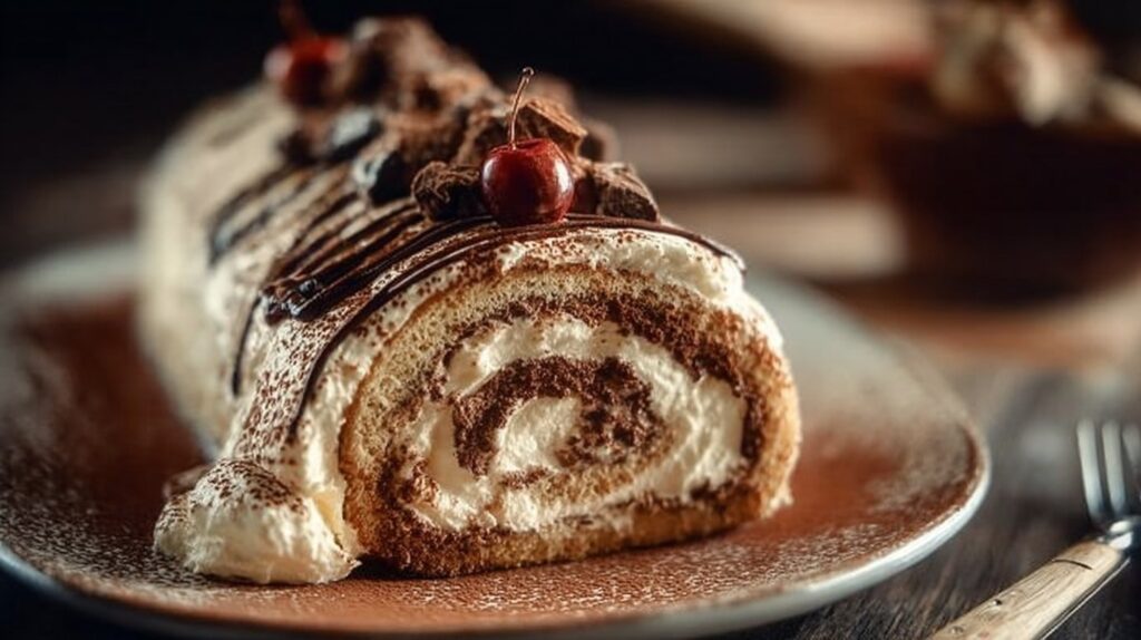 Gourmet Tiramisu Yule Log Cake