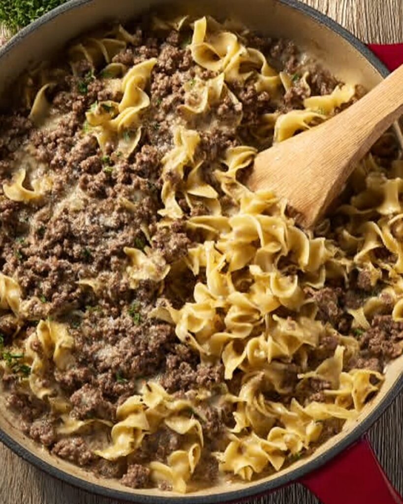 30-Minute Ground Beef Stroganoff