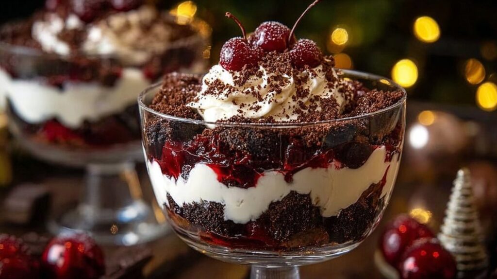 Black Forest Trifle for Christmas