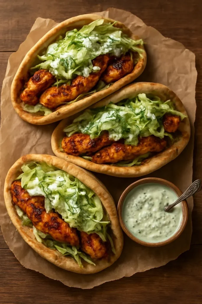 Sheet Pan Chicken Pitas with Herby Ranch